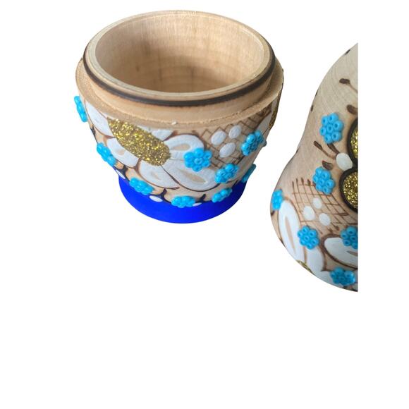 Wooden Nesting Dolls Stacking Dolls Set of 5 USSR - Picture 3 of 7